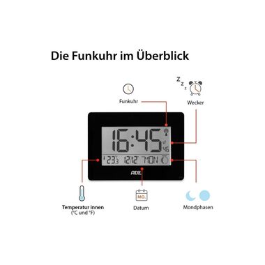 Orologio Radiocontrollato ADE Cifre XXL