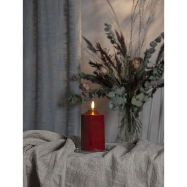 STAR TRADING Candela a LED Flamme 15cm 12.063-53 rosso