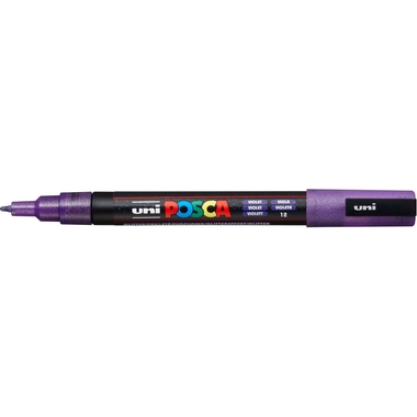 UNI-BALL Posca Marker 0.9-1.3mm PC-3ML VIOLE viola glitter