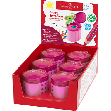 FABER-CASTELL Spitzdose Grippy 181795 pink