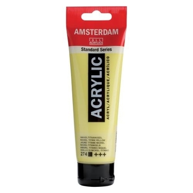 AMSTERDAM Peinture acrylique 120ml 17092742 nickeltit.jaune 274