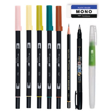 TOMBOW Lettering Set Cozy Times BS-FH1 ABT Dual Brush