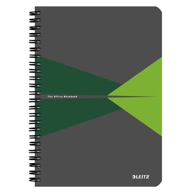 LEITZ Collegeblock Office Card A5 44580055 verde quadrillato