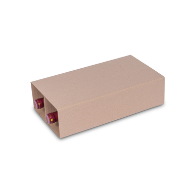 Insert bottle shipping packaging "Swisswine" for 2x 0.75l bottle with bottle height 345mm & Ø84mm