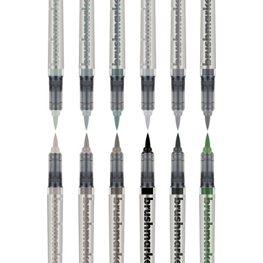 KARIN Brush Marker PRO 27C6 Grey colours 12 pezzi