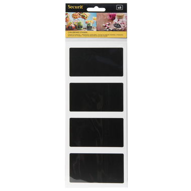 SECURIT Kreidetafel-Sticker RECT CS-RECT-8 schwarz 4.7x8x0.004cm