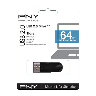 PNY Attaché 4 USB 2.0 64GB FD64GATT4-EF