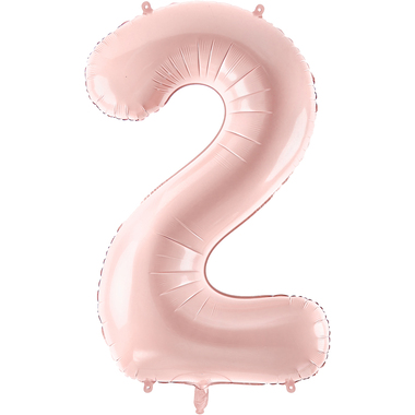 PARTYDECO Ballon en plastique no. 2 72cm FB230P2081J rose