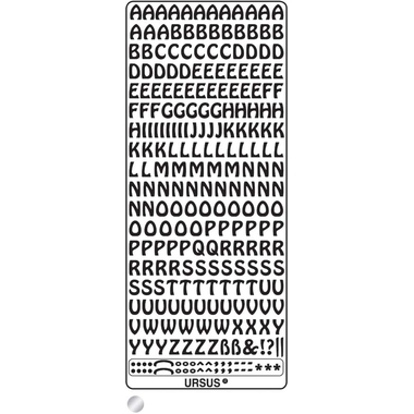 URSUS Creative Sticker 59110013 Sujet 13 argent