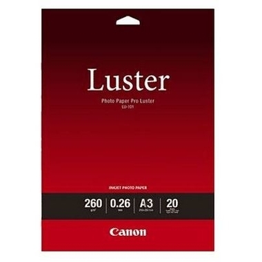 CANON Photo Paper Pro Luster A3 LU101A3 InkJet, 260g 20 fogli