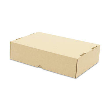 Inverted box incl. base and lid in brown 319x222x83mm