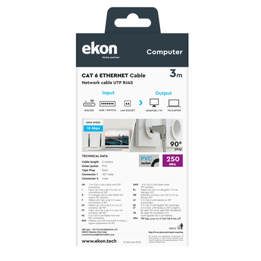 CAT6 RJ45 network cable | Ekon