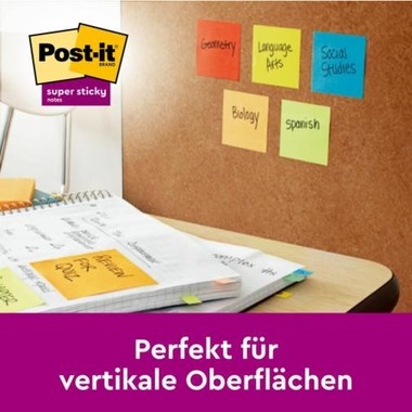 POST-IT Super Sticky Tower 127x76mm 655-16SS-COL farbig 16x90 Blatt