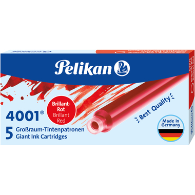 PELIKAN Inchiostro 4001 GTP/5 310623 rosso brillante 5 pezzi