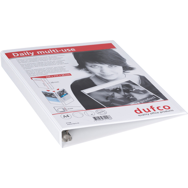 DUFCO Präsentations-Ringbuch 3.8cm 31158 4 Ringe weiss A4