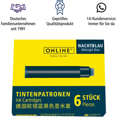 ONLINE Cart. encre Kombi 17058/12 Nightblue 5 pcs.