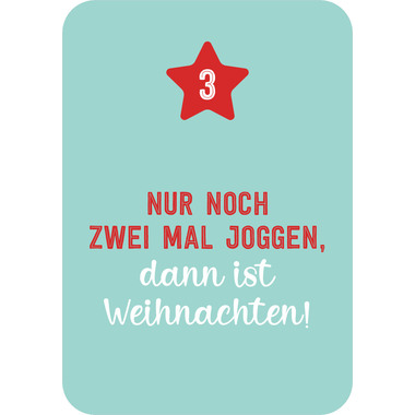 ARS EDITION Adventskalender 135419 Christmas Fitness