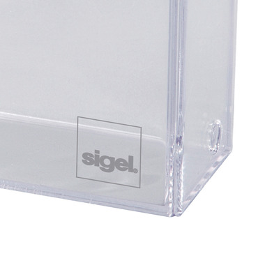SIGEL Boîte pour carte de visite VA110 transp., p. 100 cartes 86x55mm