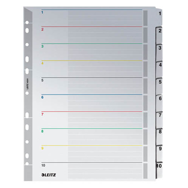 LEITZ Registro A4 43310000 bianco 1-10