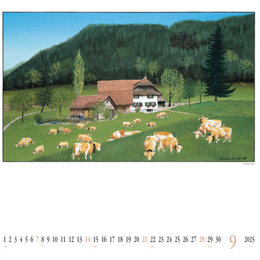 KURATLI Bildkalender 2025 783952596609 Susanna Kuratli ML 42x42cm