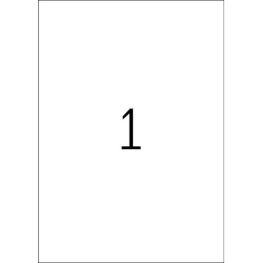 HERMA Universal-Etiketten 210x297mm 4428 weiss 100 St./100 Blatt