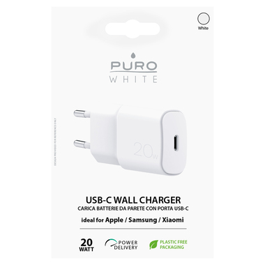Wall charger USB-C 20W | Puro