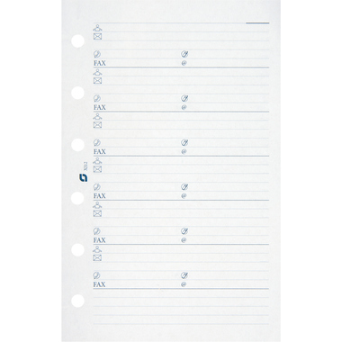 SUCCES Agenda Junior Rubrica 84201200U bianco 50 fogli 8x12.5cm