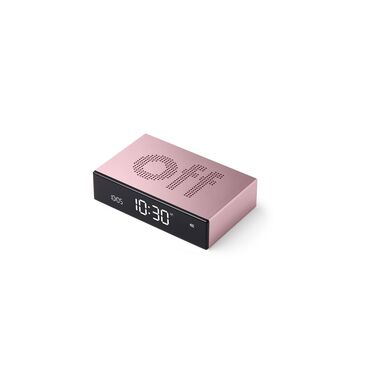 Lexon Digital Alarm Clock Flip Premium Pink