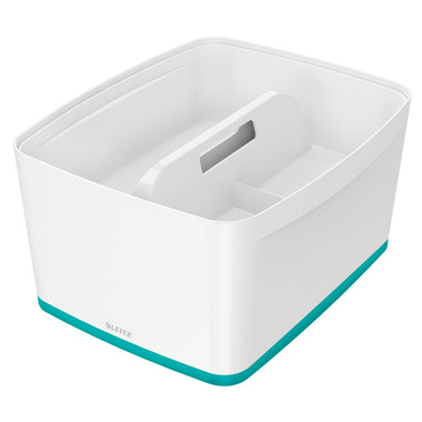 LEITZ MyBox L avec couvercle 18lt 5216-10-51 blanc/bleu