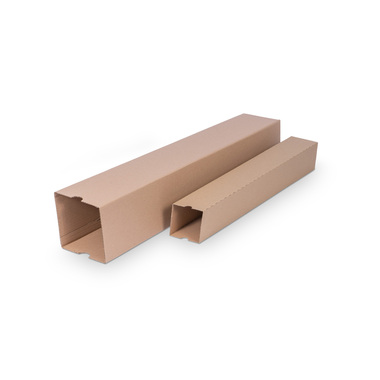 Telescopic packing lid in brown 80x80x600-1000mm