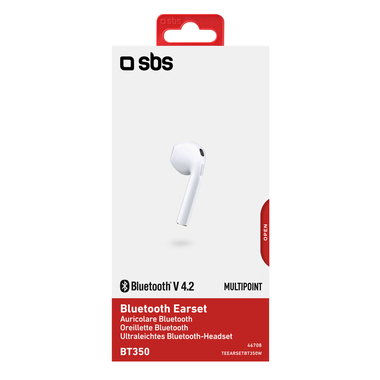 Auricolare mono con tasto multifunzione e microfono integrato, wireless, tecnologia multipoint