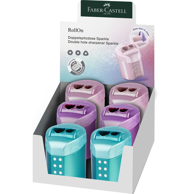 FABER-CASTELL taille-crayon double 183900 RollOn Sparkle trié