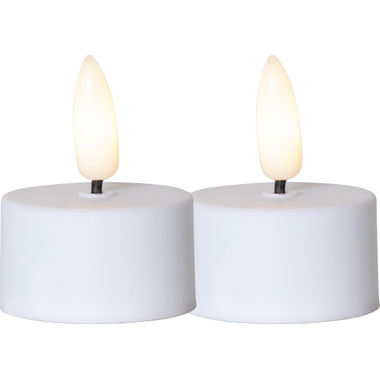 STAR TRADING Candele a LED Flamme 3.8cm 12.063-05-1 bianco 2 pezzi
