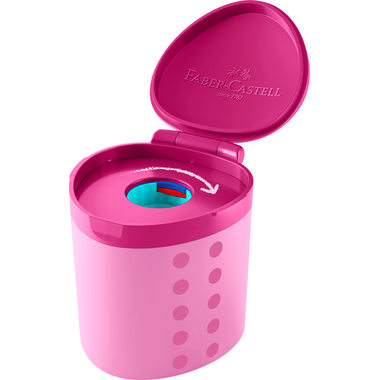 FABER-CASTELL Spitzdose Grippy 181795 pink