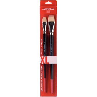 AMSTERDAM Pennello Gr.18/24,XL 90960095 2 pezzi, Serie 600