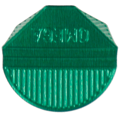 OMEGA Fermagli quadre 100/27 verde 100 pz.