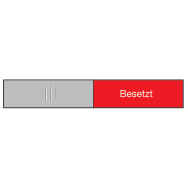BEREC Türschild 37,4x152mm 314.087 Alu, Frei-Besetzt