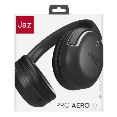 Jaz Pro Aero 10-hour wireless headphones with mic | Jaz