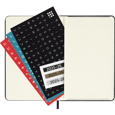 MOLESKINE Calendario settimanale 25/26 8056999275518 18M HC nero 9x14cm