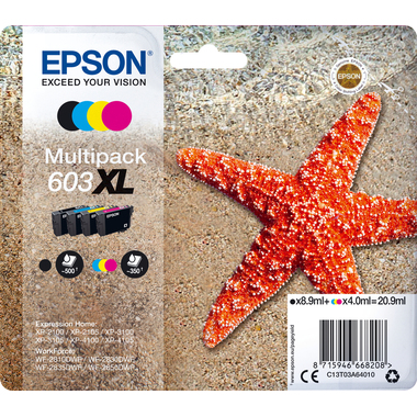 EPSON Multipack Encre 603XL CMYBK T03A64010 XP-2100 4-color
