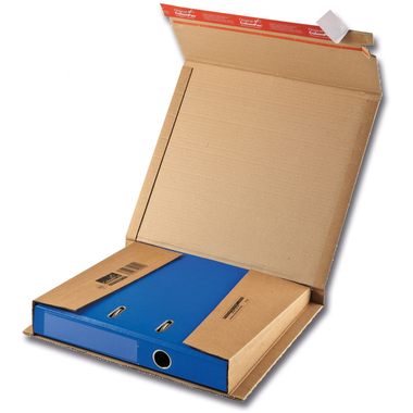 COLOMPAC Versandkarton Ordner A4 2053498 158g, braun, Kleber 20 Stück