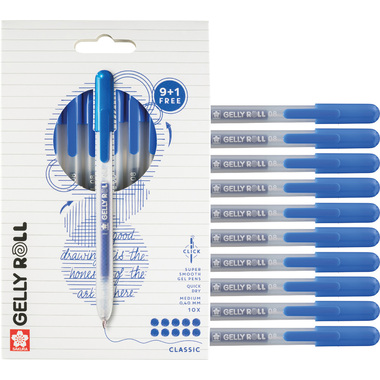 SAKURA Gelly Roll 0.8mm PXGBRACL10A blau 10 Stück