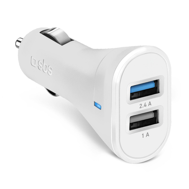Car charger with double USB socket