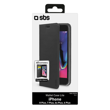 Book-style case with card holder pockets for iPhone 8 Plus, iPhone 7 Plus
