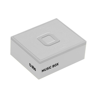 Speaker wireless compatto, 3W, batteria da 300 mAh, cavo Jack 3,5 mm colore bianco