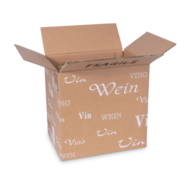 Folding box "Trans-Scripto" incl. compartments for 12x 0.75l with bottle height 327mm & 83mm
