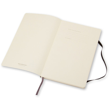 MOLESKINE Carnet Soft A6 714-8 en blanc noir
