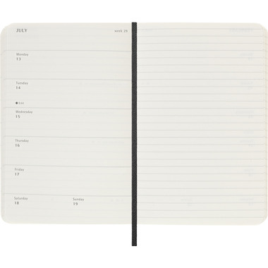 MOLESKINE Agenda settimanale note 25/26 8056999275471 18M foderato SC nero 9x14cm