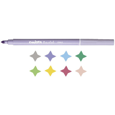 CARIOCA Fasermaler Pastell 004309 ass. 8 Stück