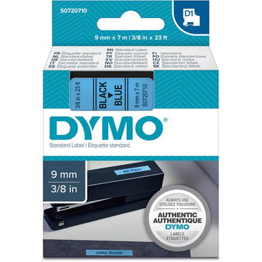 DYMO Nastro D1 nero/blu S0720710 9mm/7m